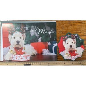 West Highland White Terrier Dog Westie Puppy Christmas Greeting Card Ornament